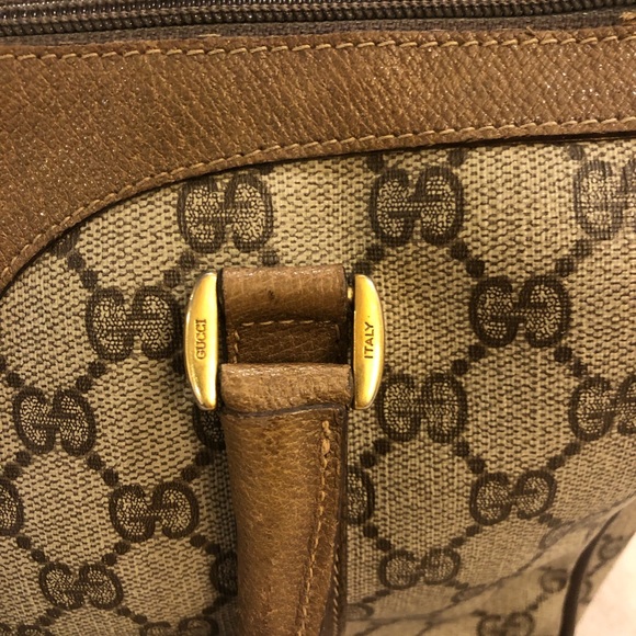 SOLD!!! auth Vintage Gucci GG Web Boston - Picture 4 of 8